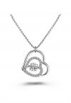 Double Heart Moissanite Diamond Necklace