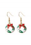 Christmas Vibe Bowknot Wreath Earrings