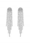 Simplicity Gleaming Diamond Tassel Drop Earrings