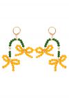 Vacay Style Beaded Bowknot Earrings