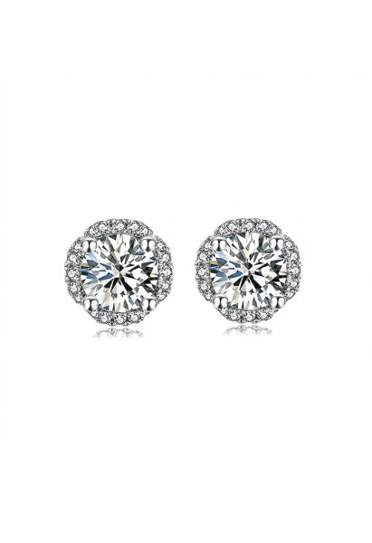 Splendid Moissanite Diamond Earrings