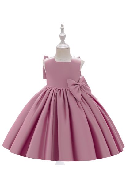 【子供服】ビッグリボンプリンセスドレス ピンク