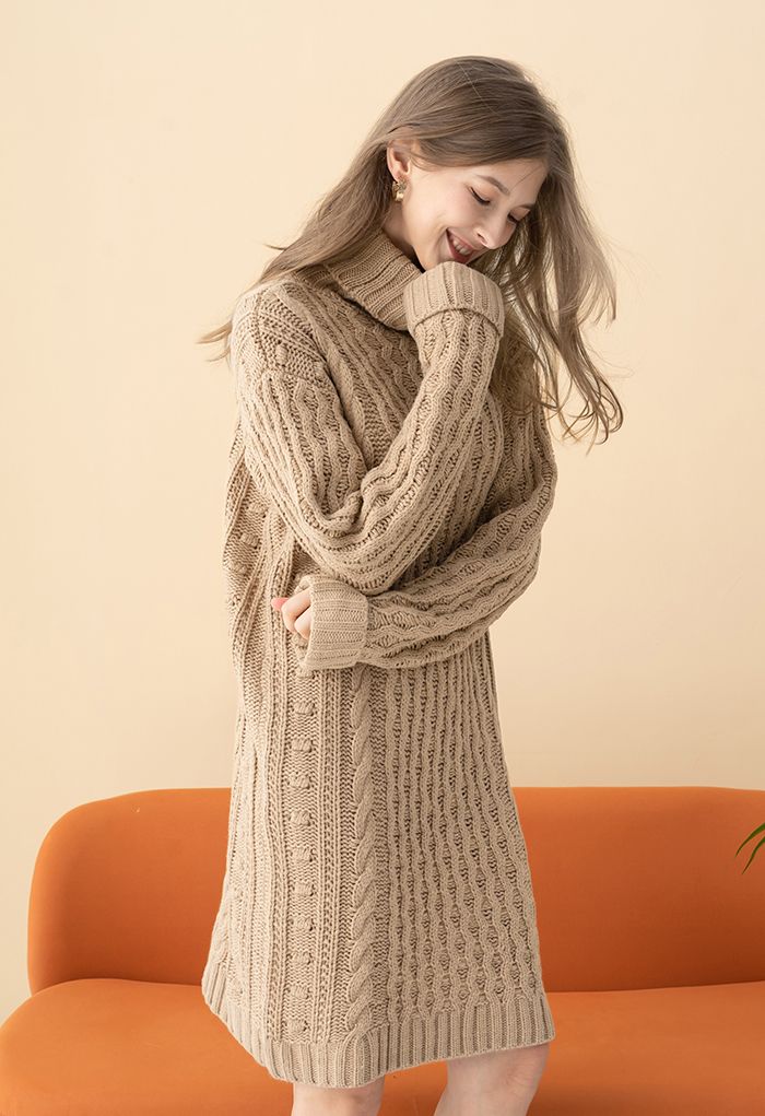 カラー【laubeblanc】Cable knit Dress