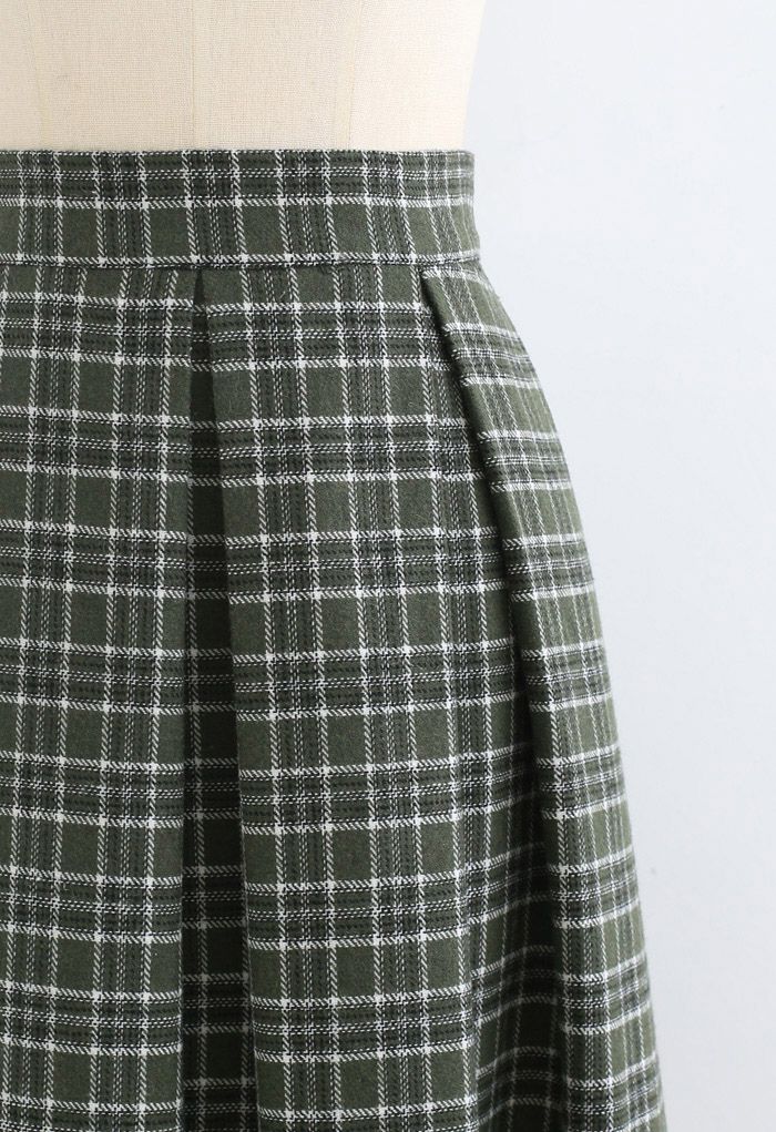 1940's ビンテージ ウール チェック スカート