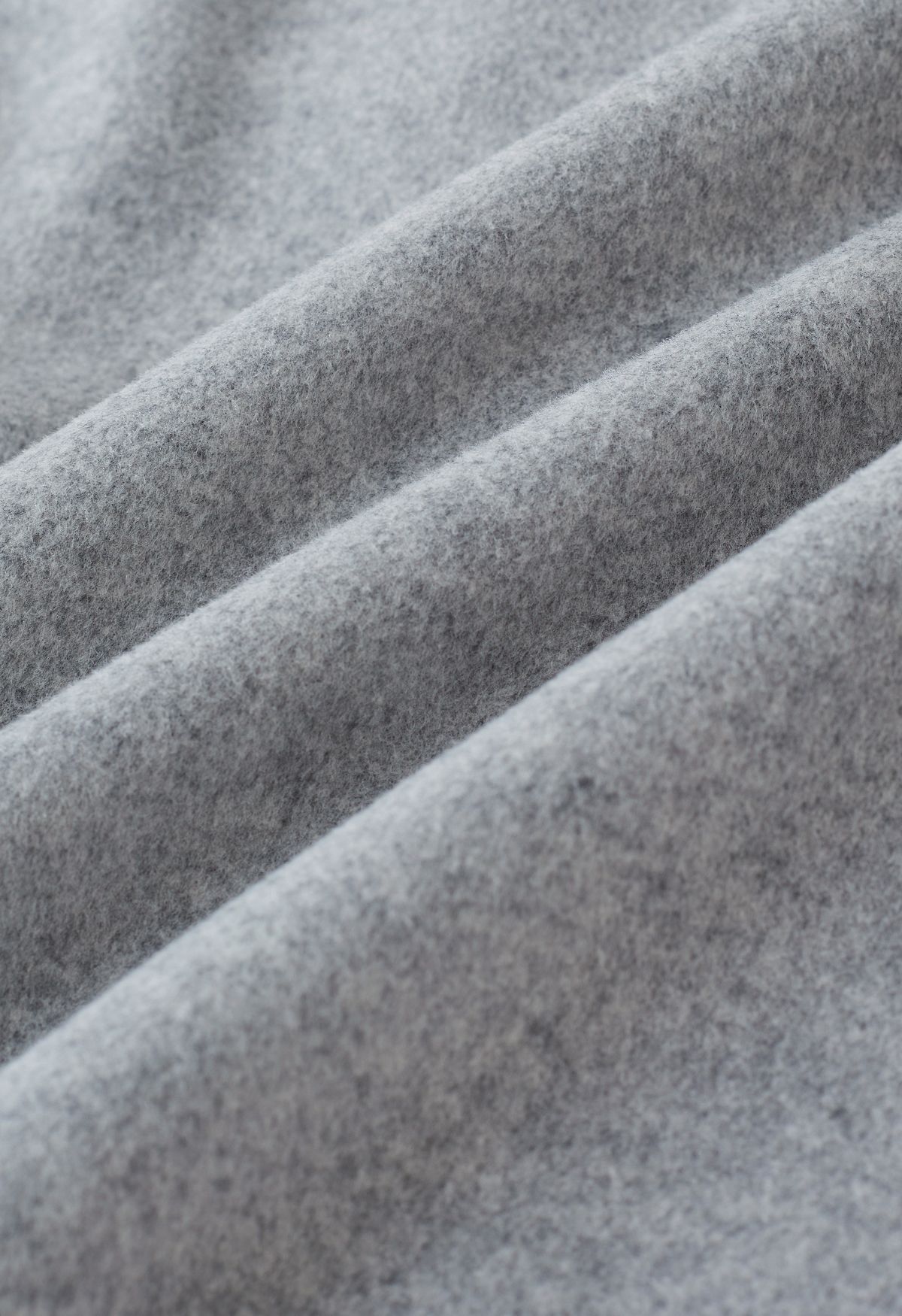 Wool-Blend Crop Blazer and Belted Vest Set in Grey