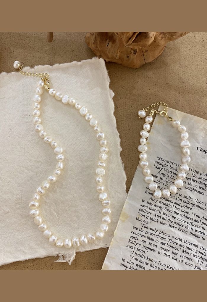 All-Natural Freshwater Pearl Necklace