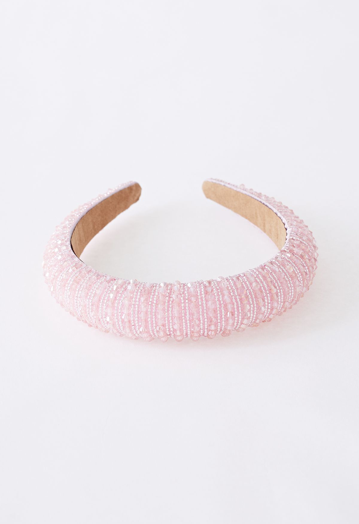 Full Rhinestone Crystal Headband in Pink