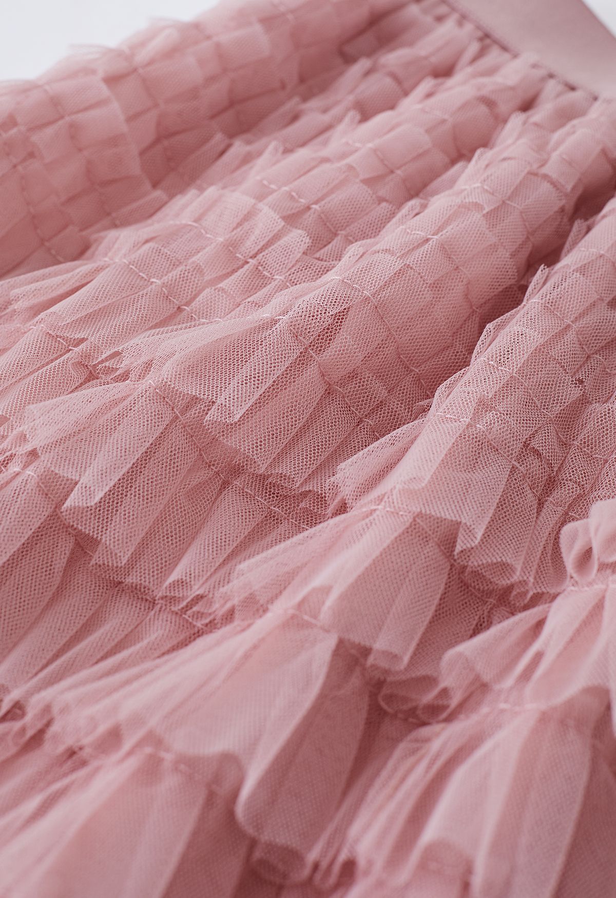 Swan Cloud Midi Skirt in Pink