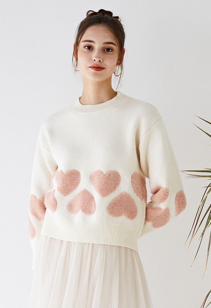 Fuzzy 2025 ivory sweater