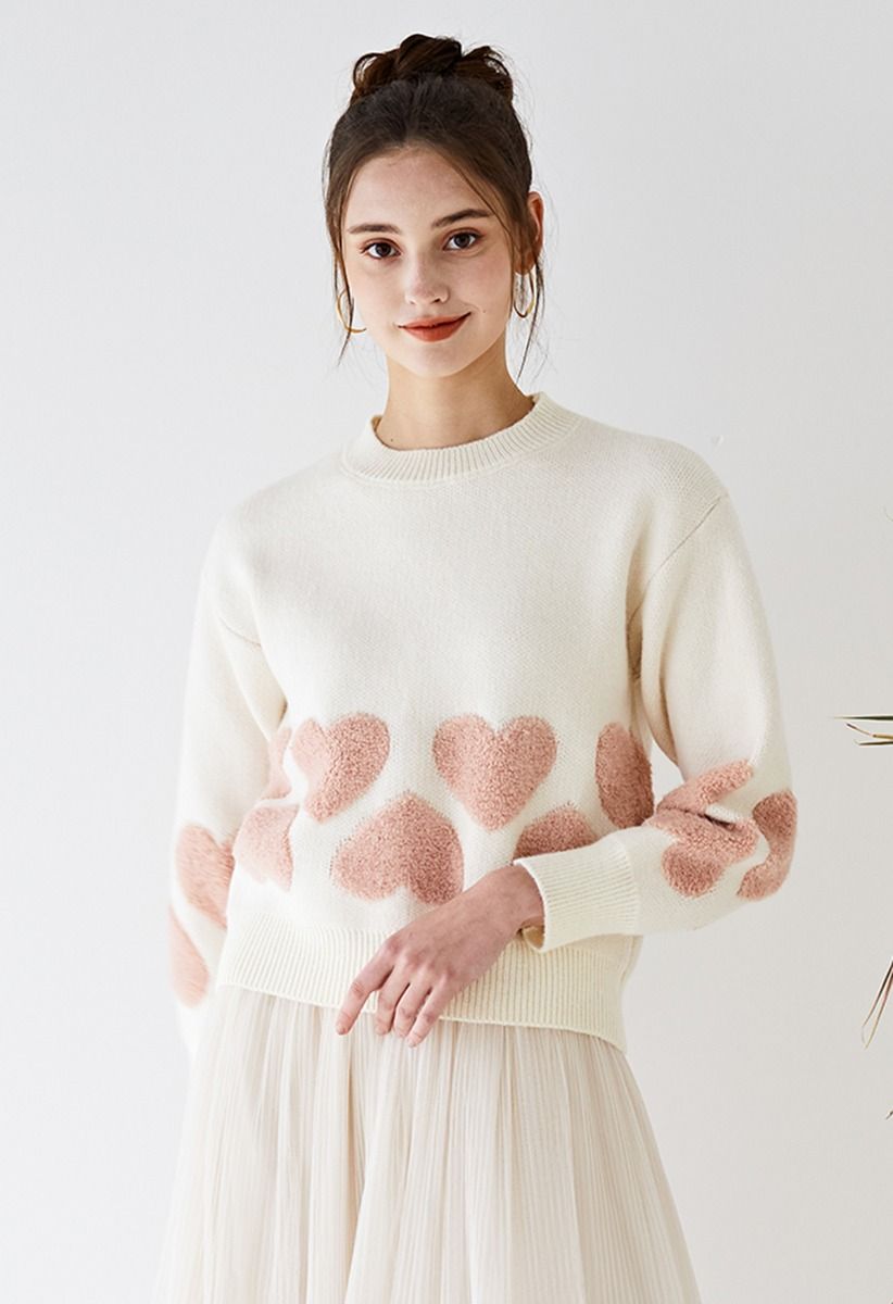 Fuzzy 2025 ivory sweater