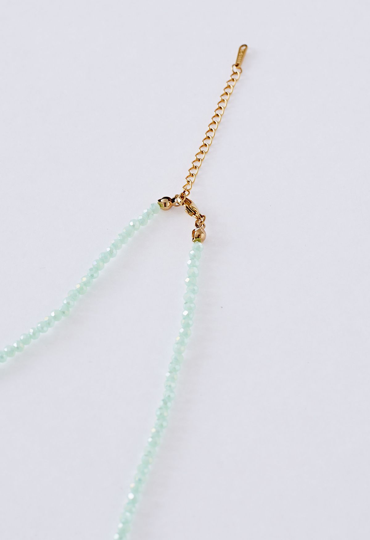 Pastel Crystal Spliced Pearl Necklace