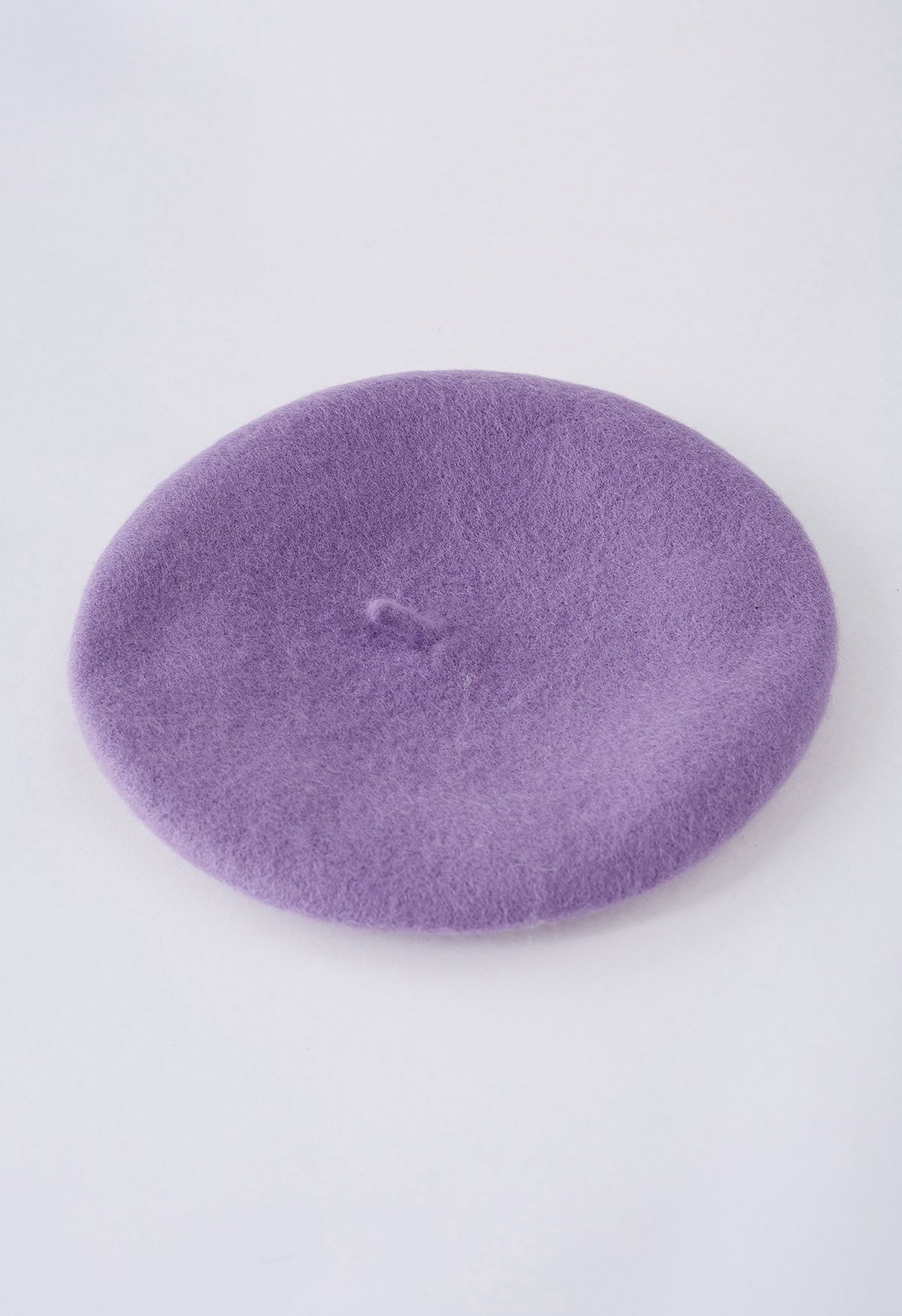 Rhinestone Decor Pearly Beret in Lilac