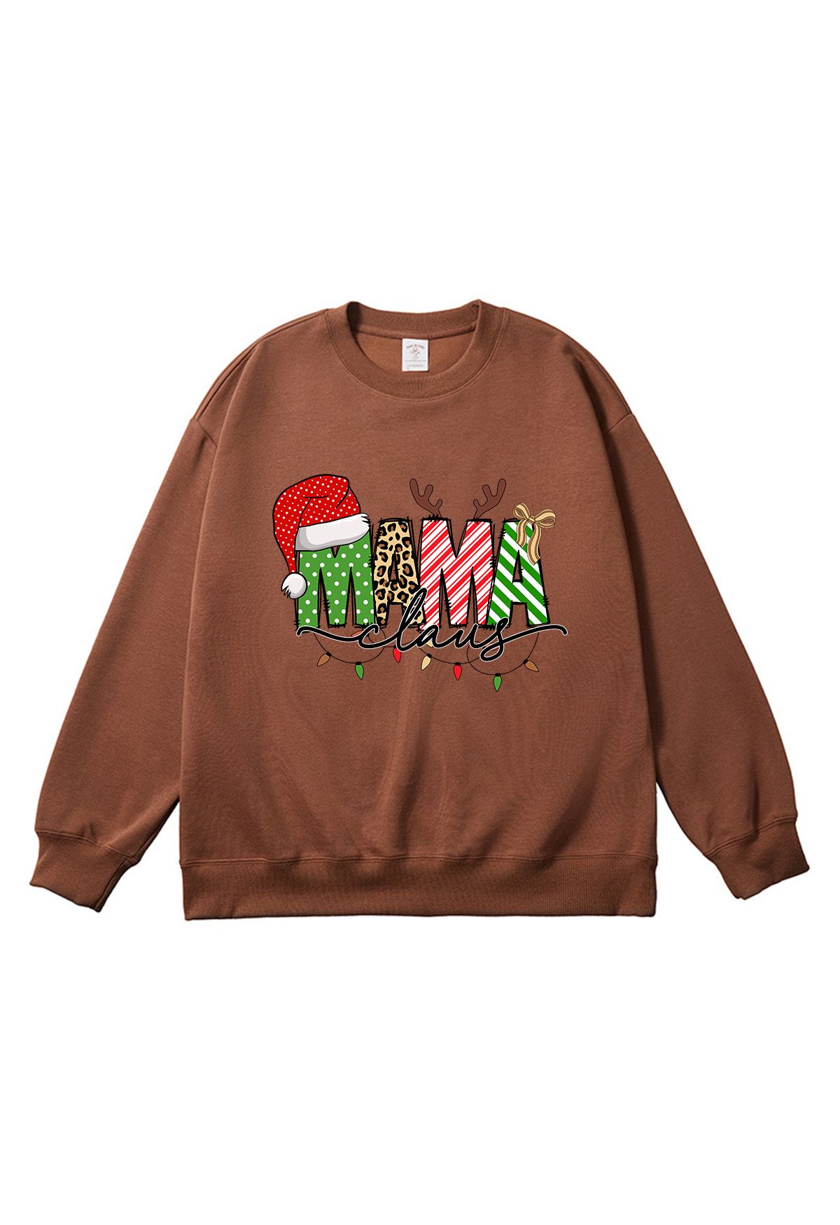 Christmas Vibe MAMA Printed Sweatshirt