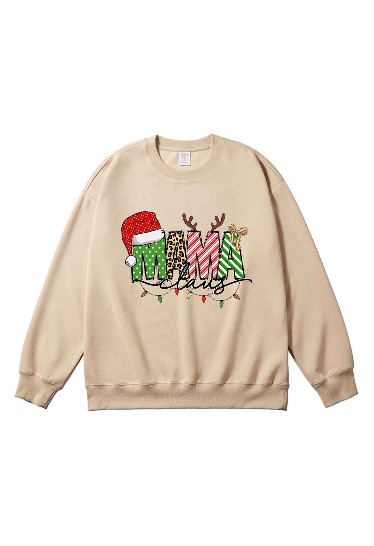 Christmas Vibe MAMA Printed Sweatshirt