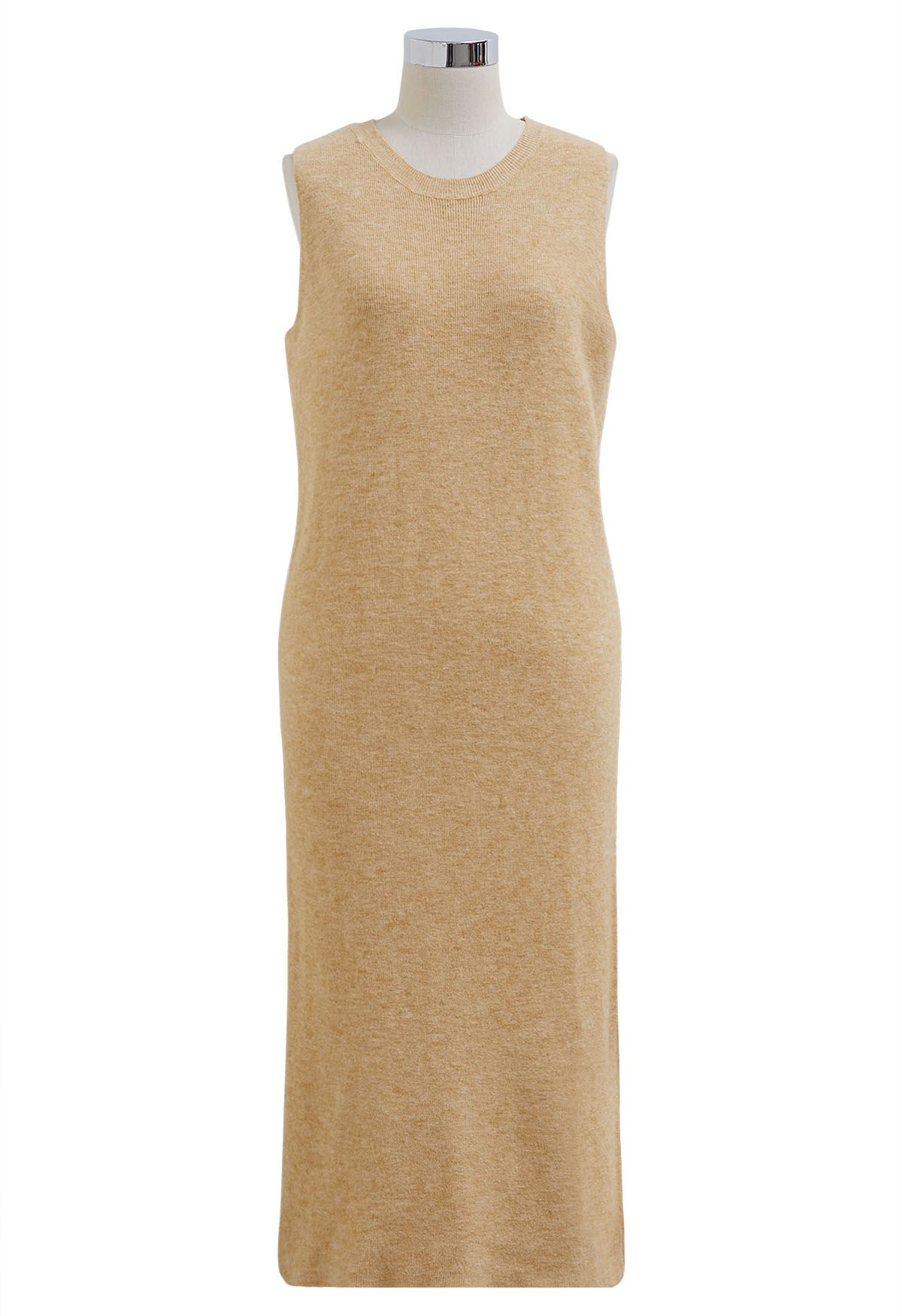 Shape Camel Woven Under Bust Ruched Cut Out Bodycon Dress, Camel
