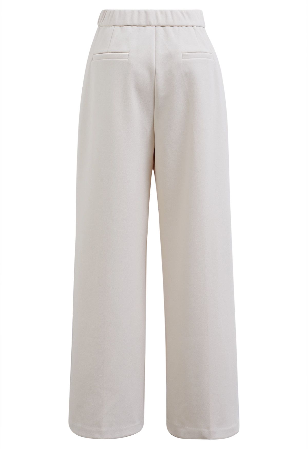 Straight-Leg Soft Touch Pants in Ivory