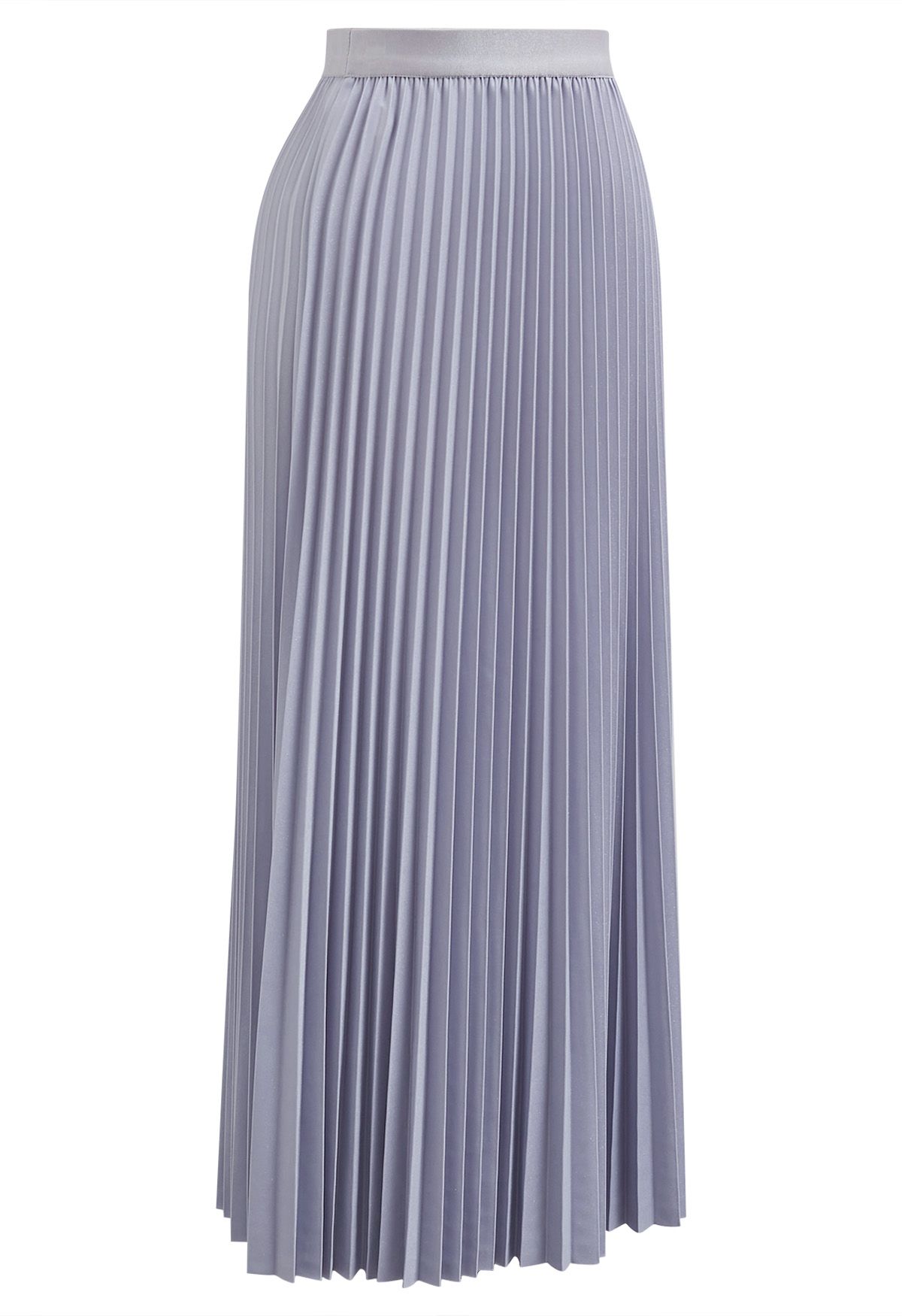 Glimmer Accordion Pleated Maxi Skirt in Lavender