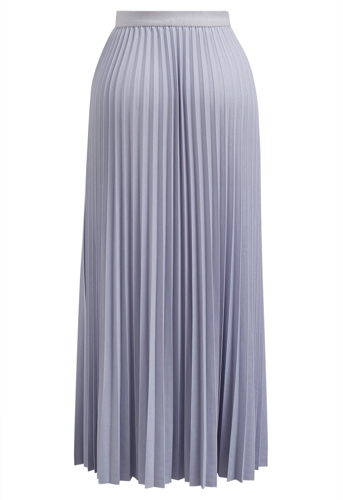 Glimmer Accordion Pleated Maxi Skirt in Lavender