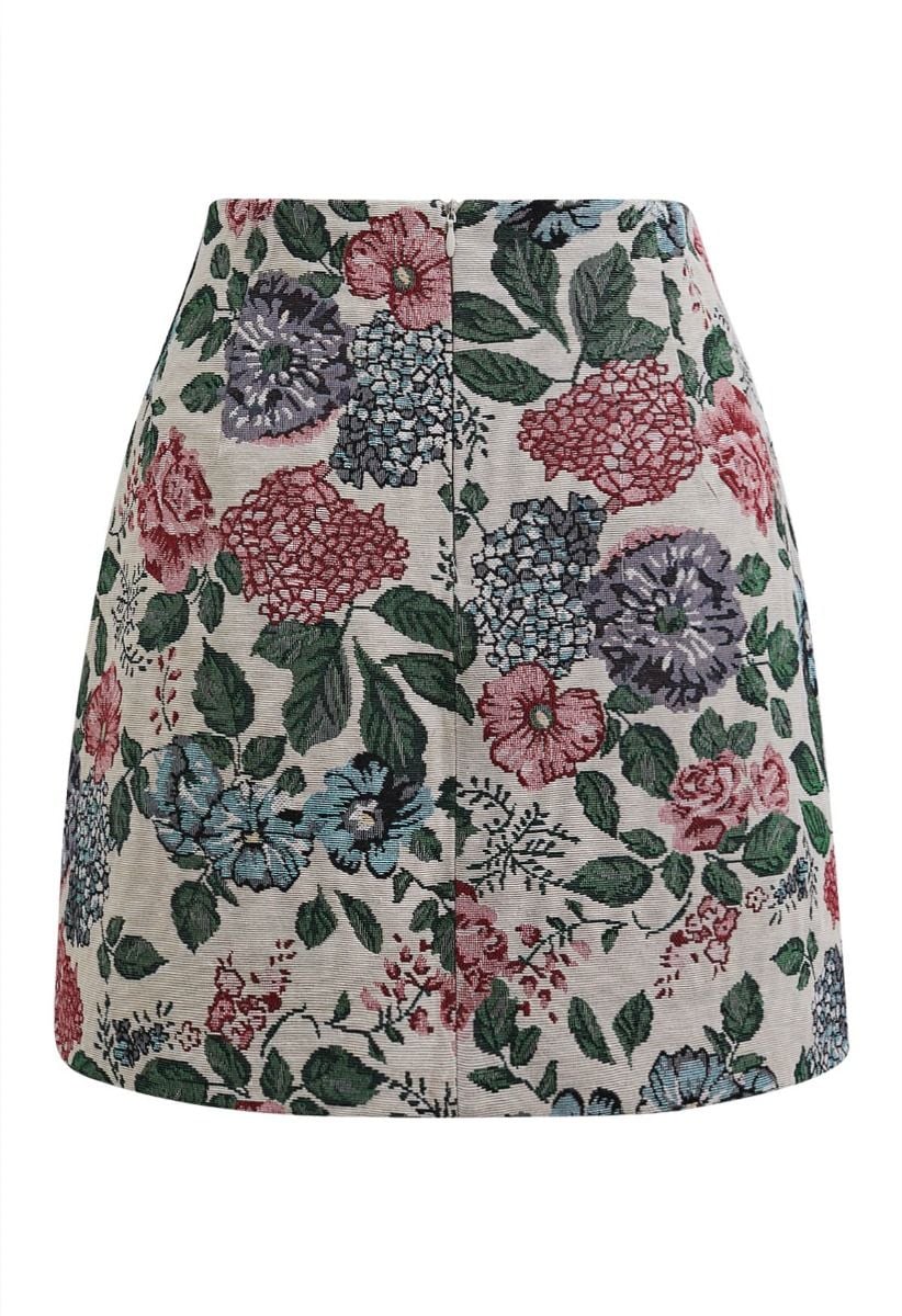 Vintage Bloom Canvas Mini Bud Skirt