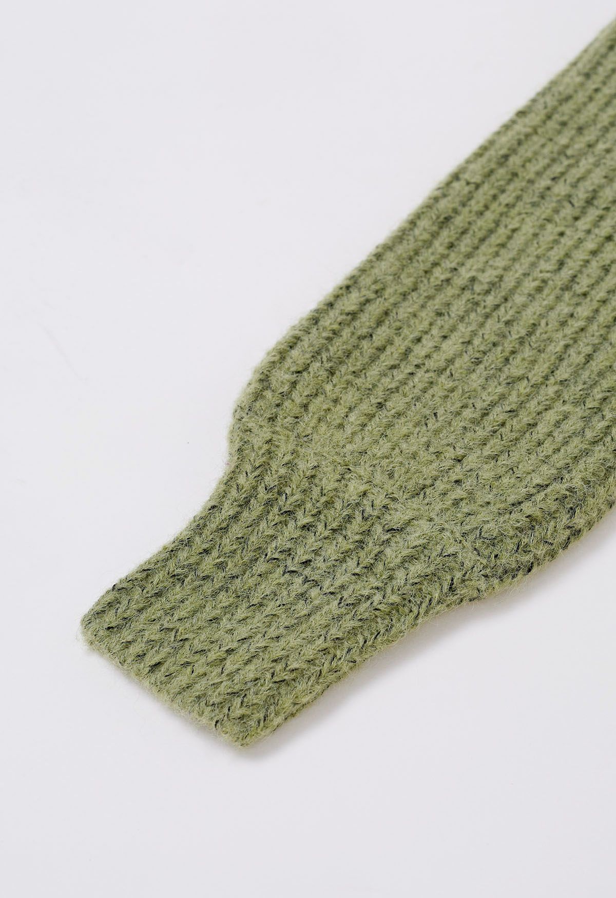Patch Pocket Mix Knit Cardigan