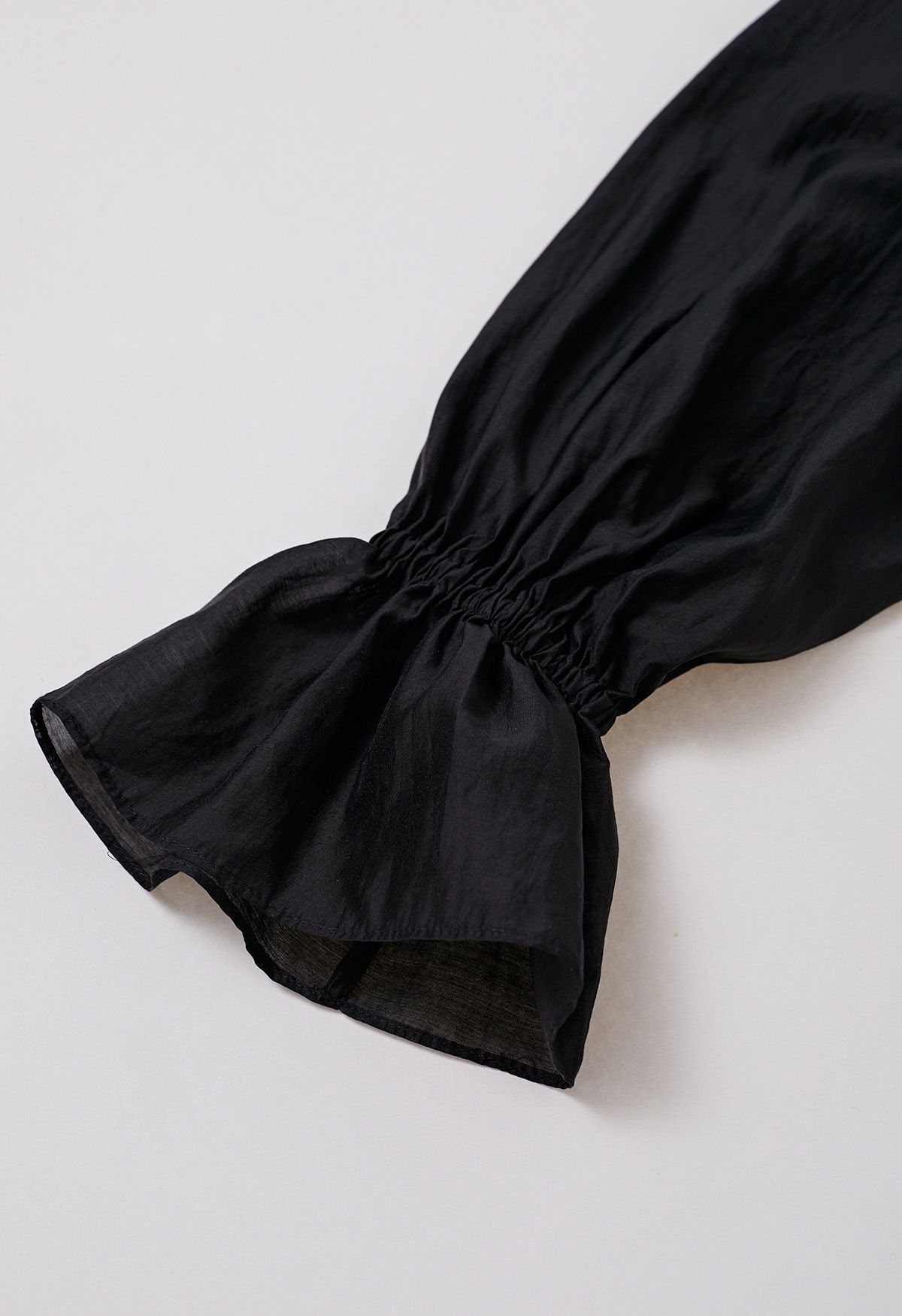 Breezy Off-Shoulder Top and Shorts Set in Black