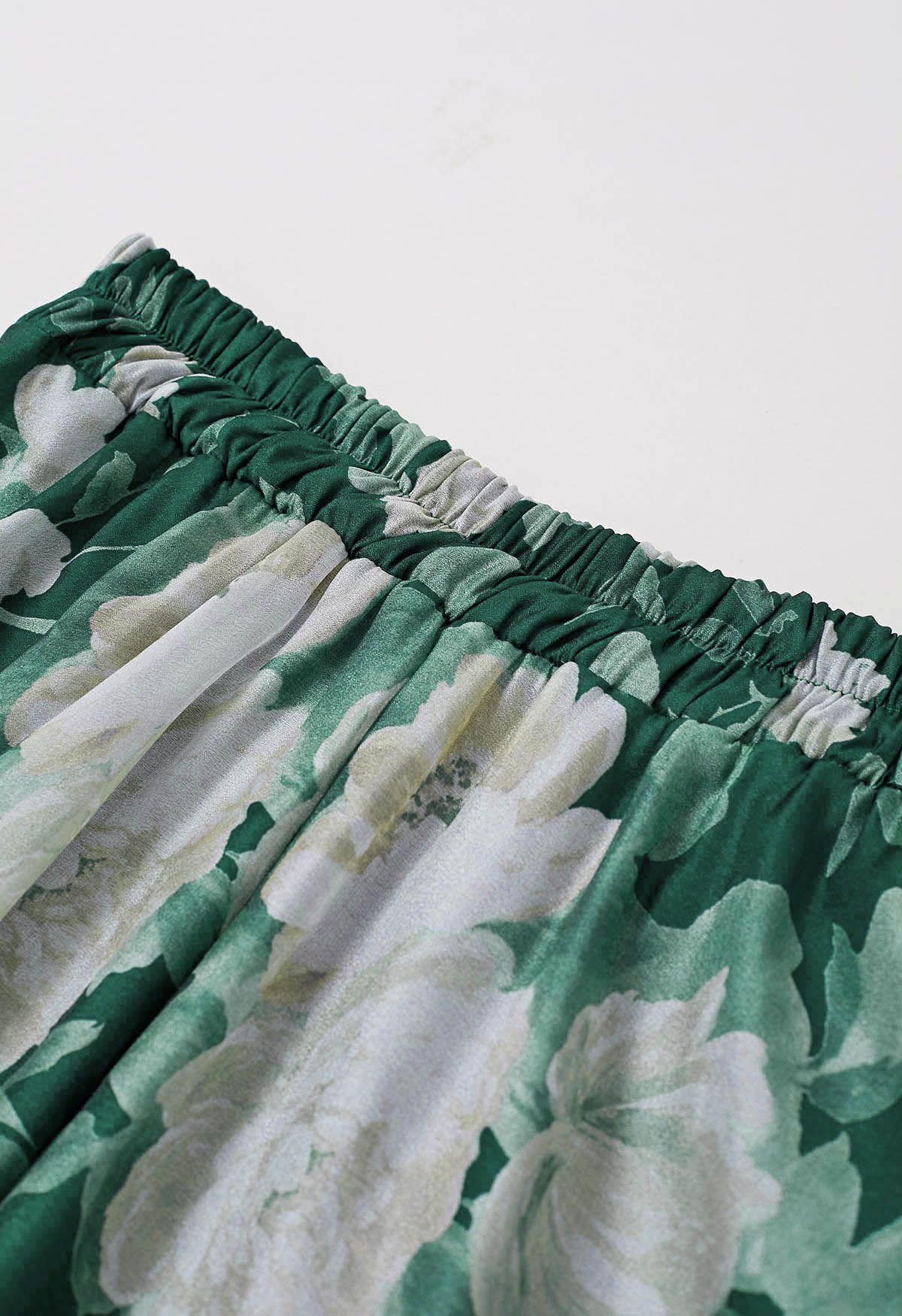 Lush Jasmine Soft Organza Flare Midi Skirt