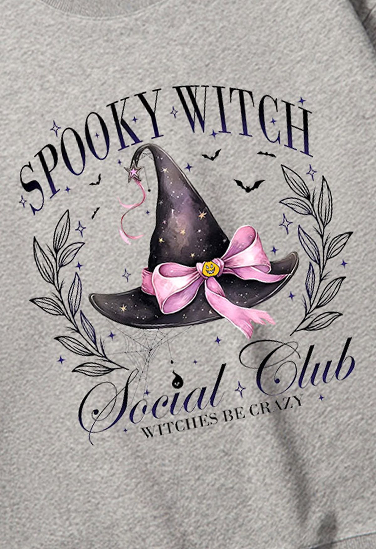 Spooky Witch Hat Pattern Sweatshirt