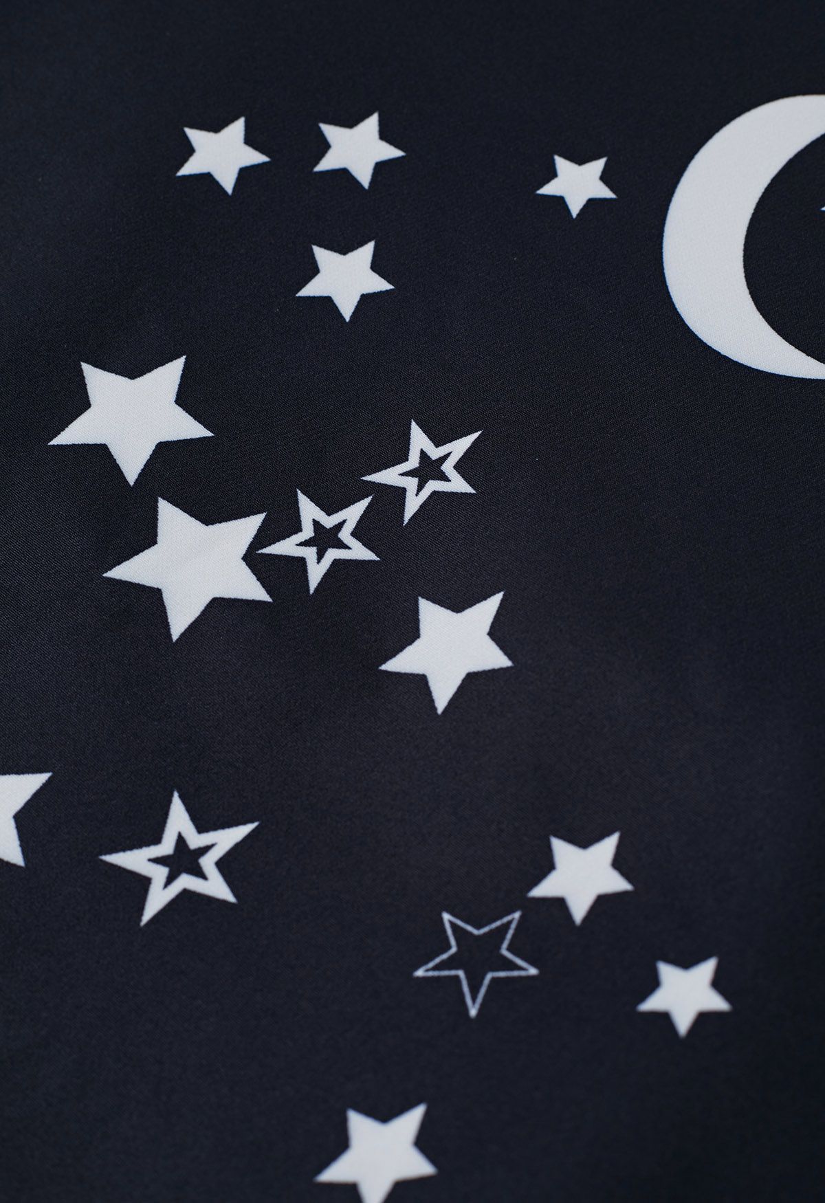 Nightfall Moon and Star Flare Midi Skirt