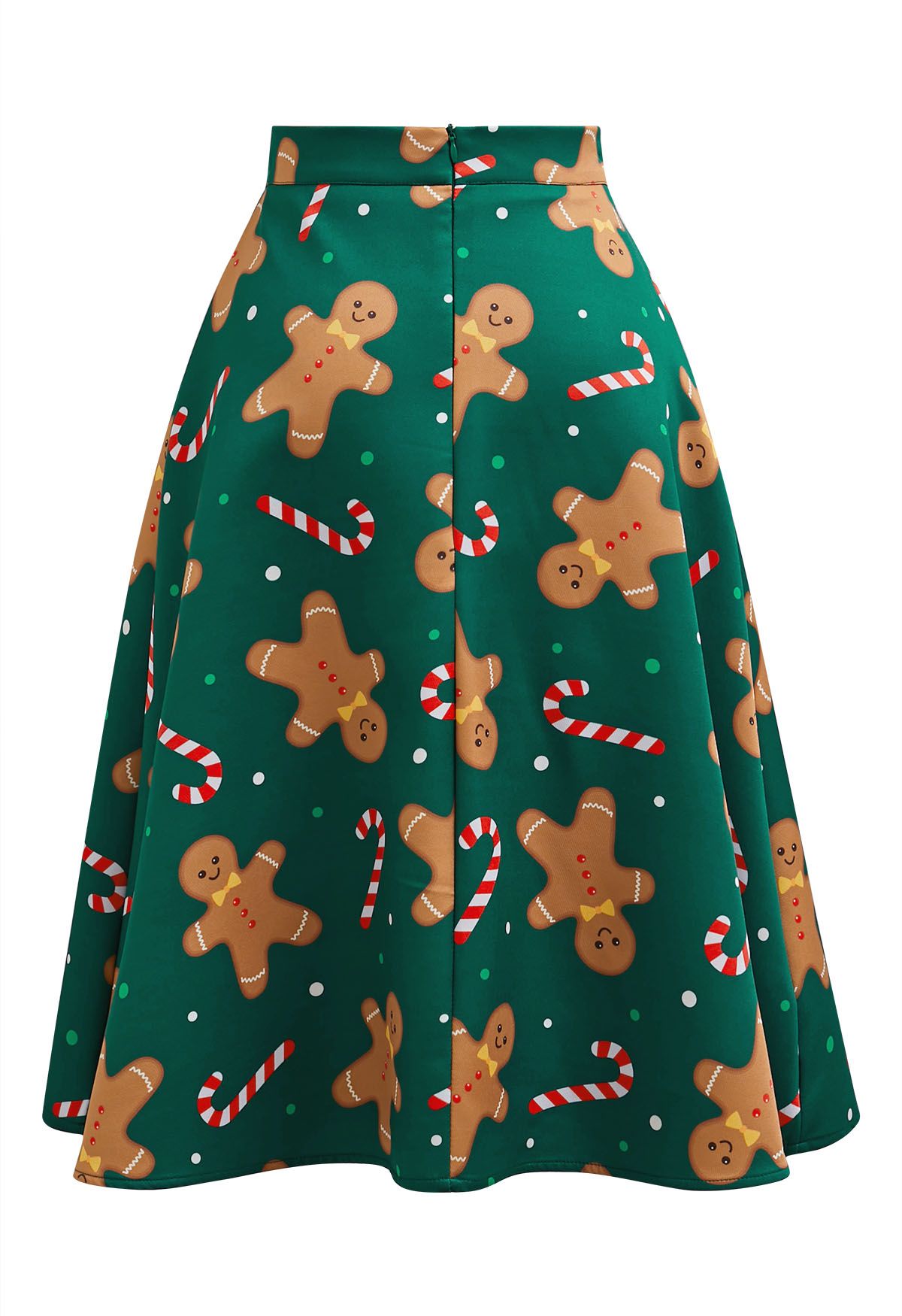 Sweet Treats Gingerbread Flare Midi Skirt