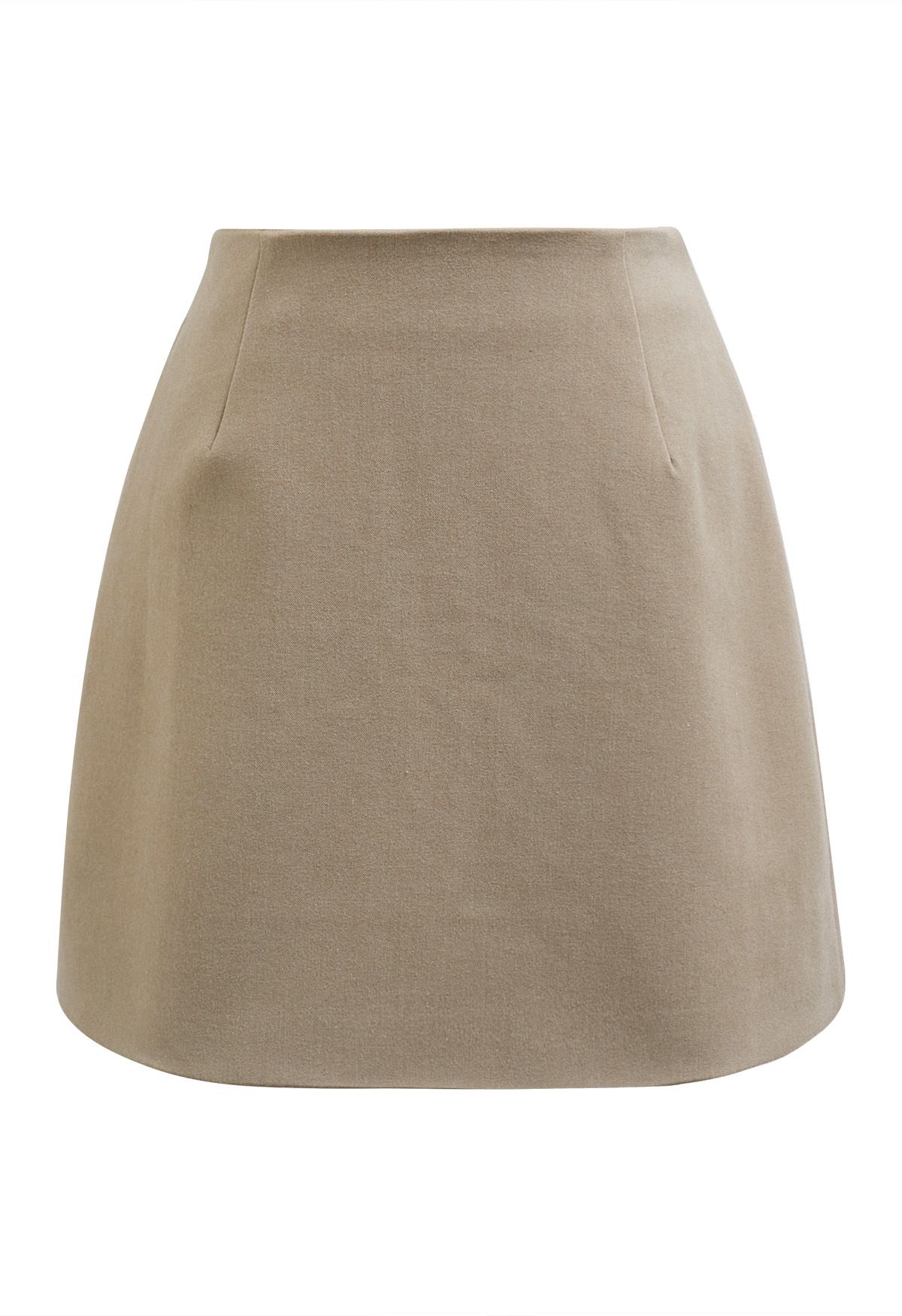 Timelessly Stylish Mini Bud Skirt in Sand