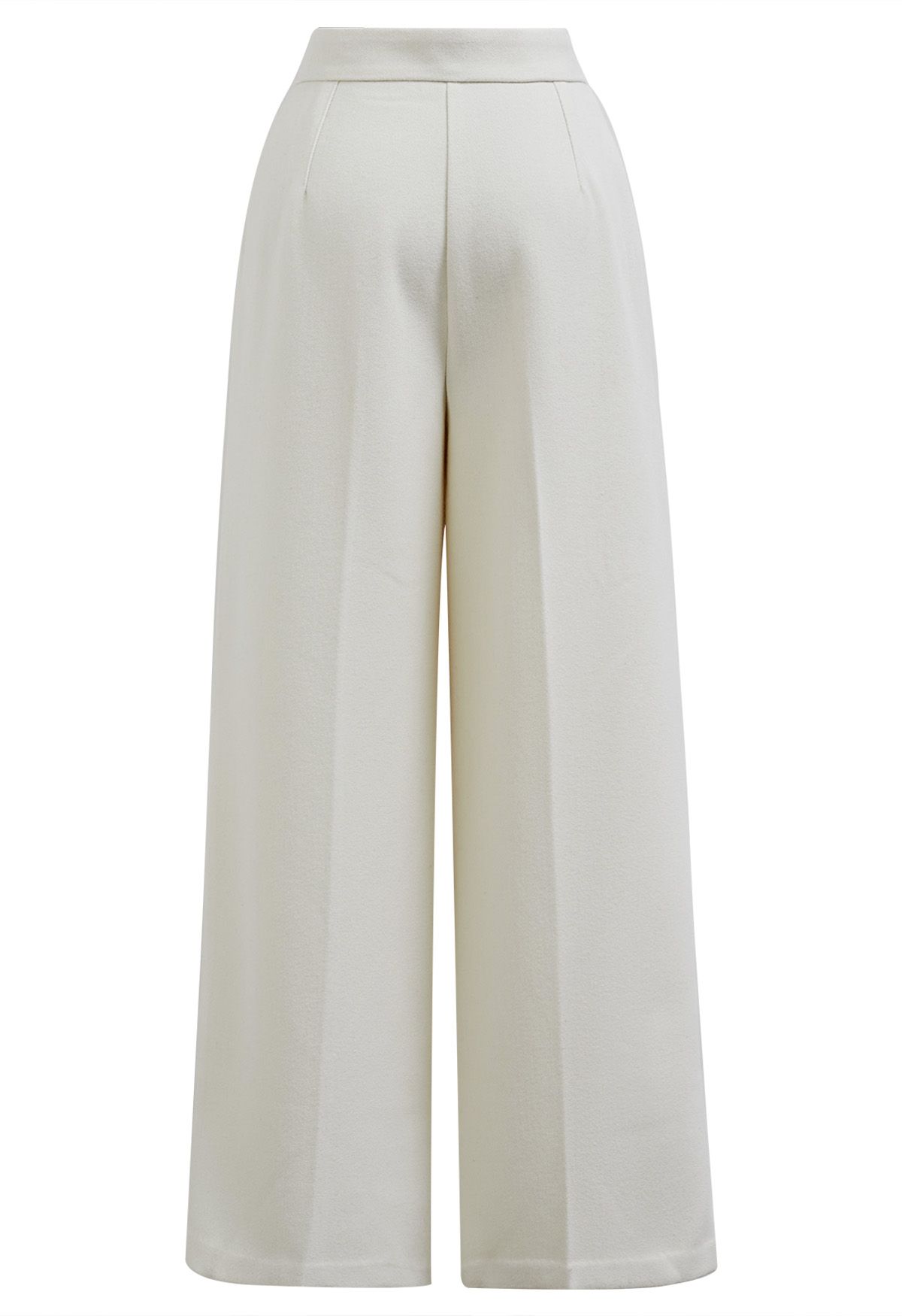 Dashing Side Pockets Palazzo Pants in White