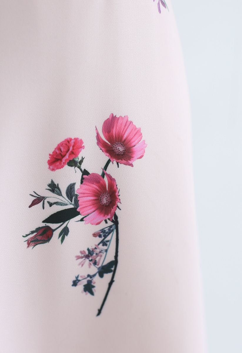花柄Aラインスカート