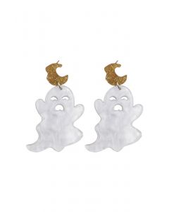 Cartoon Haunting Ghost Earrings