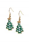 Glossy Christmas Tree Earrings