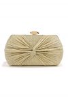 Shining Gift Knotted Clutch in Gold