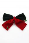 Holiday Vibes Contrast Bowknot Hair Clip