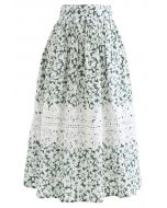 クロッシェデコ花柄スカート