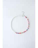 Mix Color Bead Spliced Pearly Necklace