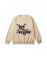 Let It Snow Printed Sweatshirt