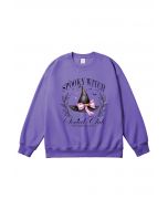 Spooky Witch Hat Pattern Sweatshirt