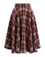 Timeless Tales Plaid Flare Skirt